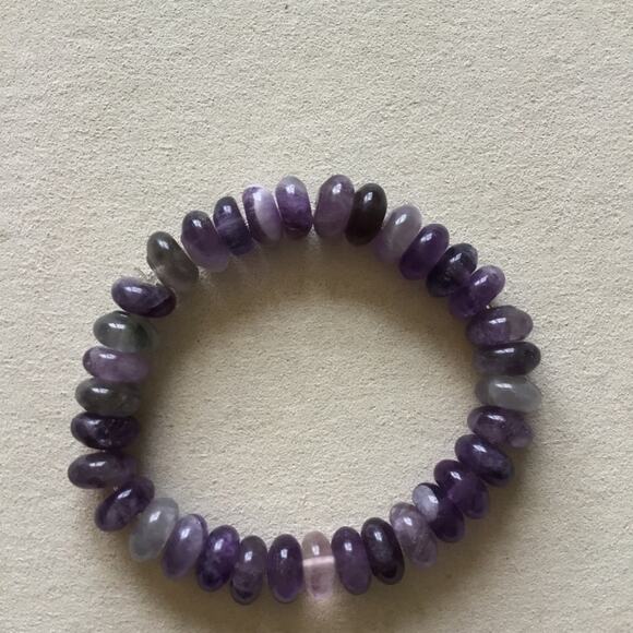 Rare Purple Beads Bracelet - Picture 2 of 5